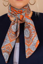 Load image into Gallery viewer, Never Looked Better Rust Orange Paisley Scarf