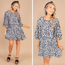 Load image into Gallery viewer, Look This Way White Leopard Print Dress
