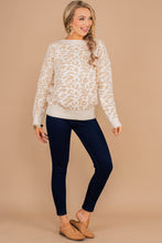 Load image into Gallery viewer, Look at You Cream White Leopard Sweater