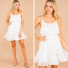 Load image into Gallery viewer, Today's The Day Off White Swiss Dot Dress
