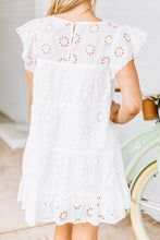 Load image into Gallery viewer, Take My Hand White Eyelet Dress