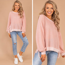 Load image into Gallery viewer, Feeling Inspired Powder Pink Waffle Top