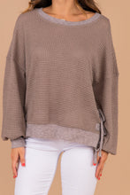 Load image into Gallery viewer, Feeling Inspired Mocha Brown Waffle Top