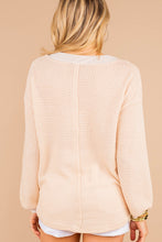 Load image into Gallery viewer, Just So Happy Natural White Waffle Top