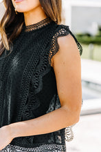 Load image into Gallery viewer, Show You Care Black Swiss Dot Top