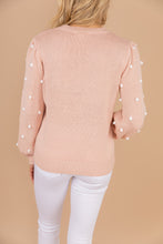 Load image into Gallery viewer, All That You Need Blush Pink Pompom Sweater