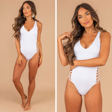 Load image into Gallery viewer, VIP Guest White One Piece Swimsuit