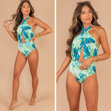 Load image into Gallery viewer, Tropical Traditions Green One Piece Swimsuit