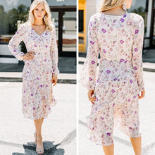 Load image into Gallery viewer, Luck Be A Lady Blush Pink Floral Midi Dress