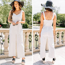 Load image into Gallery viewer, Always Be Your Best White Eyelet Jumpsuit