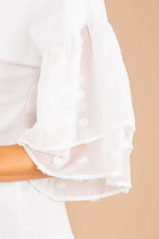Load image into Gallery viewer, Business Woman Special White Swiss Dot Top