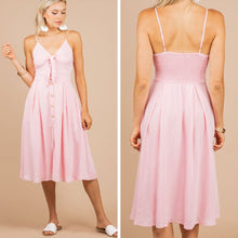 Load image into Gallery viewer, Let's Have Fun Blush Pink Midi Dress