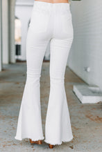 Load image into Gallery viewer, Feeling The Love White Flare Jeggings