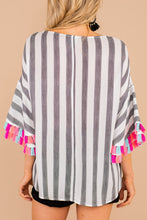 Load image into Gallery viewer, The One For You Black Striped Top