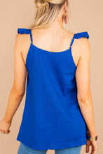 Load image into Gallery viewer, The Best of You Royal Blue Embroidered Tank