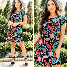 Load image into Gallery viewer, All Up To Me Black Embroidered Dress