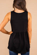 Load image into Gallery viewer, Better With You Black Babydoll Tank