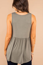 Load image into Gallery viewer, Better With You Light Olive Green Babydoll Tank