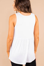 Load image into Gallery viewer, Better With You White Babydoll Tank