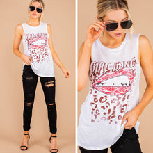 Load image into Gallery viewer, Girl Gang White Graphic Tank