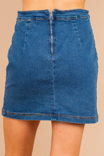 Load image into Gallery viewer, Give You A Ring Medium Wash Denim Skirt