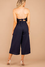 Load image into Gallery viewer, Feeling Fab Navy Blue Ruffled Jumpsuit