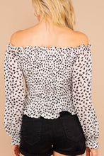 Load image into Gallery viewer, Better Now Off White Spotted Leopard Top