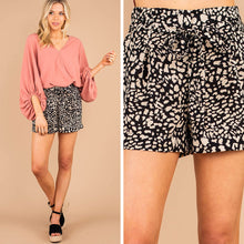 Load image into Gallery viewer, Always Ready Black Leopard Shorts