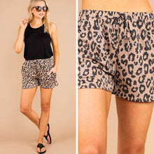 Load image into Gallery viewer, Feeling Wild Mocha Brown Leopard Shorts