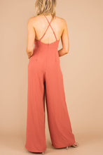 Load image into Gallery viewer, Day and Night Dark Salmon Pink Halter Jumpsuit