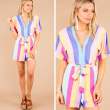 Load image into Gallery viewer, Buddy Love: Feels Like A Dream Pink Striped Romper