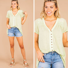 Load image into Gallery viewer, Dream Of You Mint Green Button Down Top