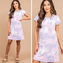 Load image into Gallery viewer, Got The Look Lavender Purple Tie Dye Dress