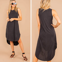 Load image into Gallery viewer, Everything You Need Black Midi Dress