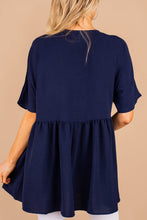 Load image into Gallery viewer, All The Time In The World Navy Blue Tunic
