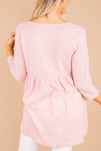 Load image into Gallery viewer, Start It Off Right Blush Pink Babydoll Tunic
