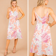 Load image into Gallery viewer, Be Who You Are Peach Pink Tie Dye Dress