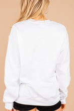 Load image into Gallery viewer, Catch Flights White Graphic Sweatshirt