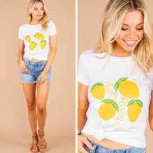 Load image into Gallery viewer, Easy Peasy White Graphic Tee