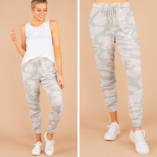Load image into Gallery viewer, Feeling Your Best Gray Camo Joggers