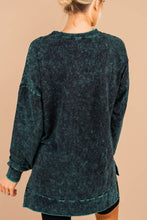 Load image into Gallery viewer, Come Around Forest Green Mineral Wash Sweatshirt
