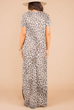 Load image into Gallery viewer, On The Hunt Mocha Brown Leopard Maxi Dress