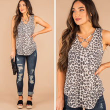 Load image into Gallery viewer, Keeping Secrets Taupe Brown Leopard Tank