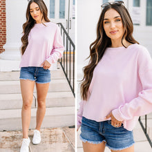 Load image into Gallery viewer, Easy Days Pink Waffle Knit Top
