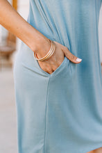 Load image into Gallery viewer, Catch My Drift Light Sage Green T-shirt Dress