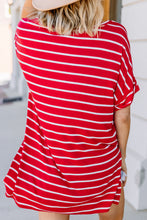 Load image into Gallery viewer, This Is No Joke Ruby Red Striped Top