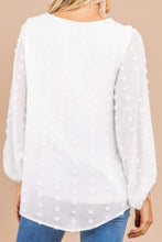 Load image into Gallery viewer, See You There White Swiss Dot Top
