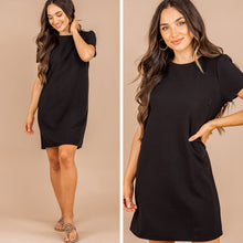 Load image into Gallery viewer, No Secret Here Black Shift Dress