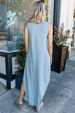 Load image into Gallery viewer, All Day Adventures Light Sage Green Tank Maxi Dress