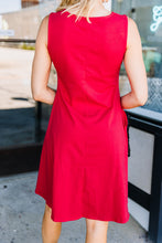 Load image into Gallery viewer, Easy To Find Ruby Red Swing Dress